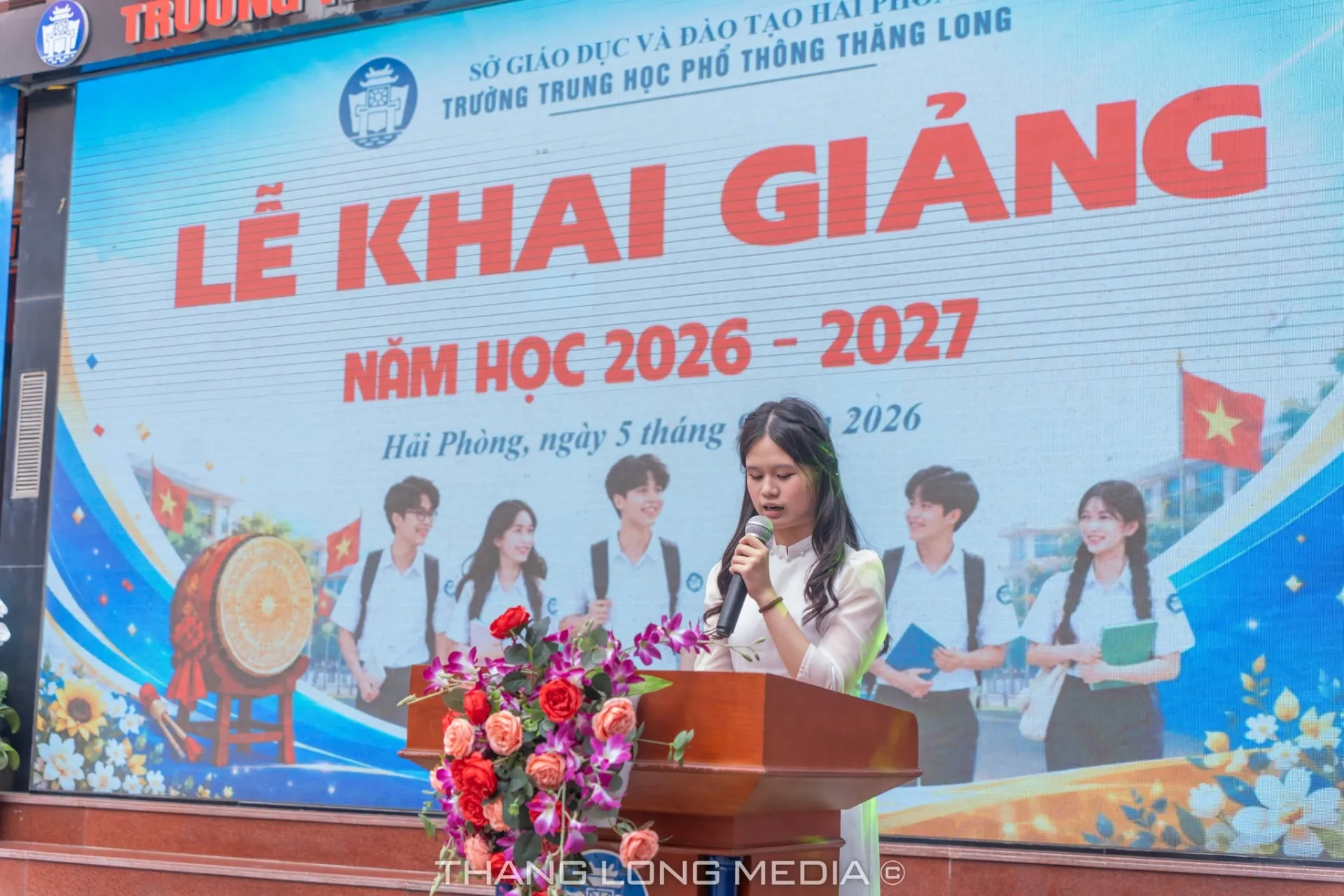 TRƯỜNG THPT THĂNG LONG LONG TRỌNG TỔ CHỨC LỄ KHAI GIẢNG NĂM HỌC 2026 – 2027 25 29
